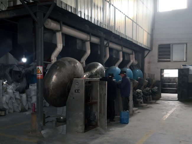 透明玻璃珠廠(chǎng)家-淄博海澤化工車(chē)間